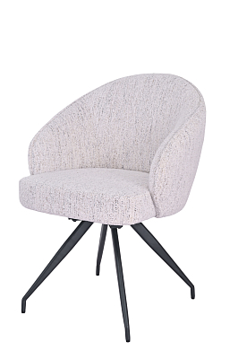 Поворотный стул Рико, светло-серый шенилл