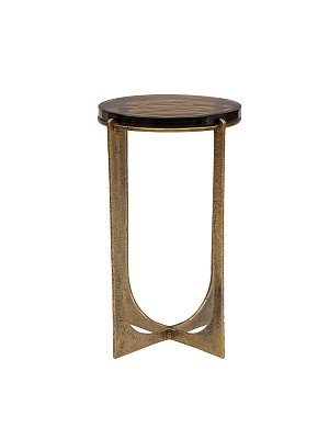 Приставной стол Лив круглый, стеклянная столешница