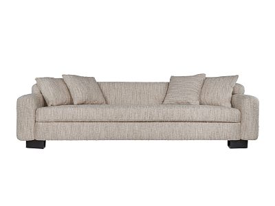 Диван прямой трёхместный Manhattan 263 см, букле светло-бежевый меланж