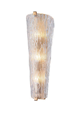 Бра Midler фактурное стекло латунь