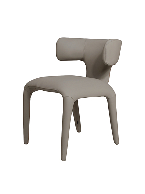 Обеденный стул Лион, экокожа цвета тауп (серо-коричневый)