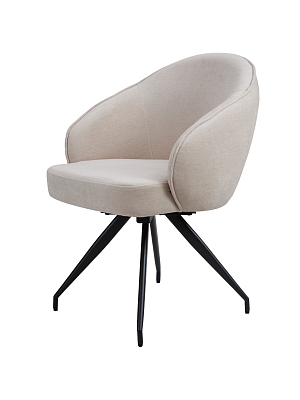 Поворотный стул Рико, бежевый шенилл