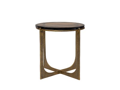 Журнальный стол Лив круглый, стеклянная столешница