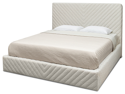 Кровать Валери 160, белое букле